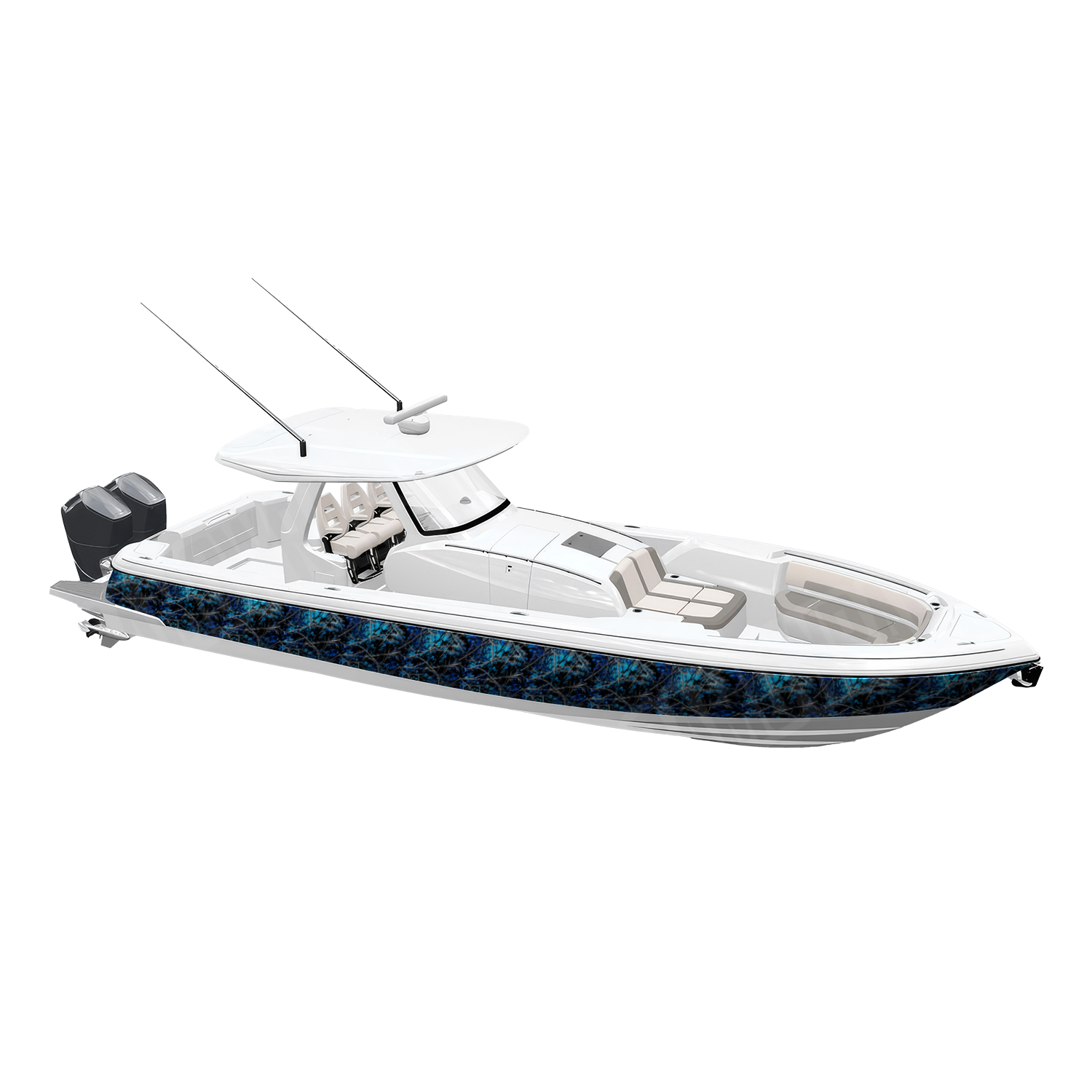 Sirphis Undertow Camo Boat Vinyl Wrap