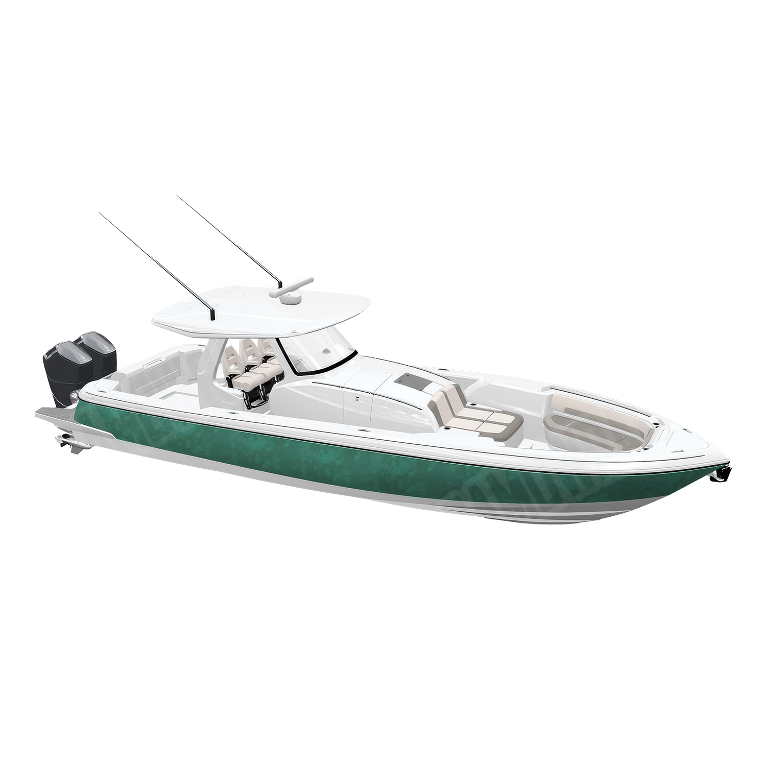 Substrate Saltwater Camo Boat Vinyl Wrap