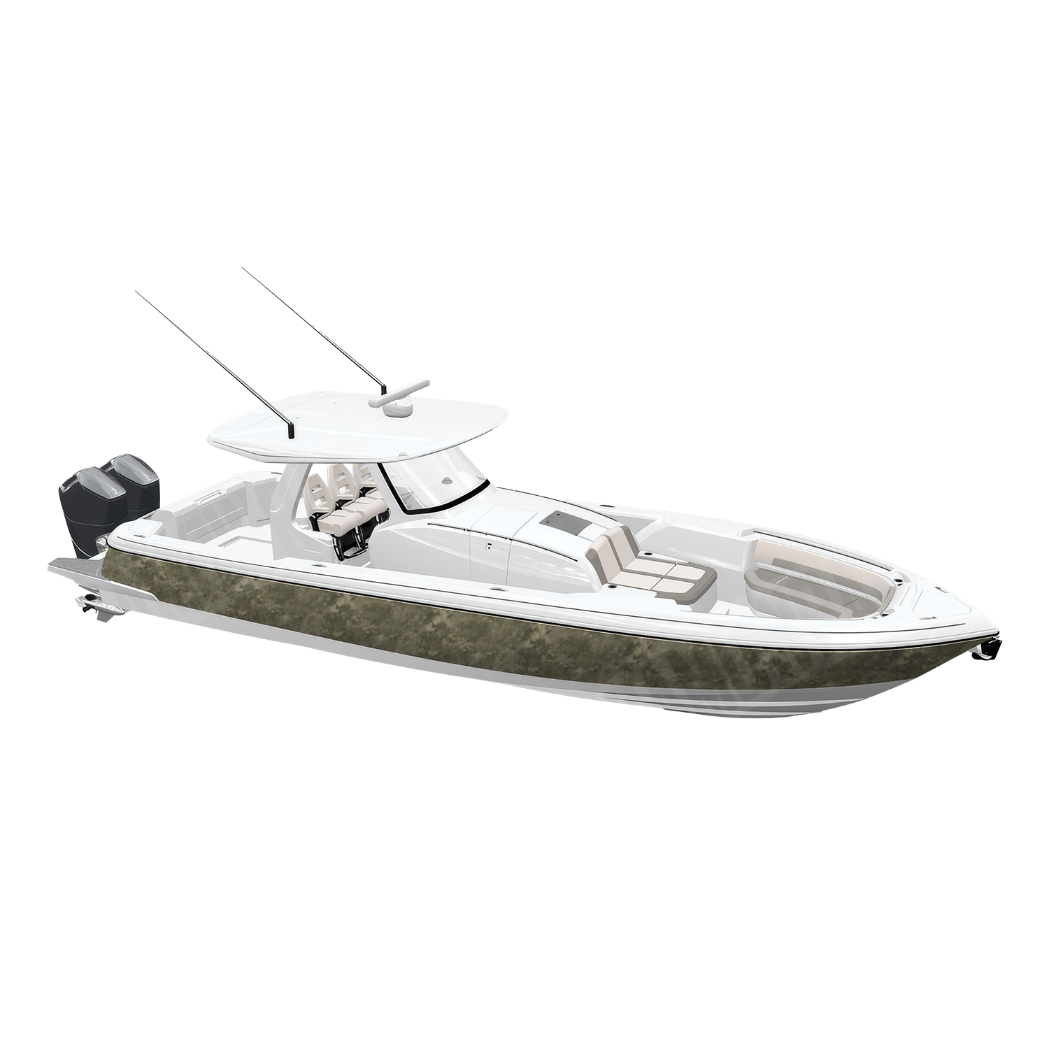 Substrate Sandstone Camo Boat Vinyl Wrap