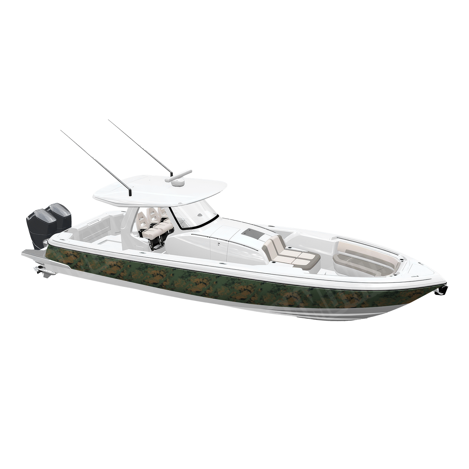 Substrate Semper Fi Camo Boat Vinyl Wrap