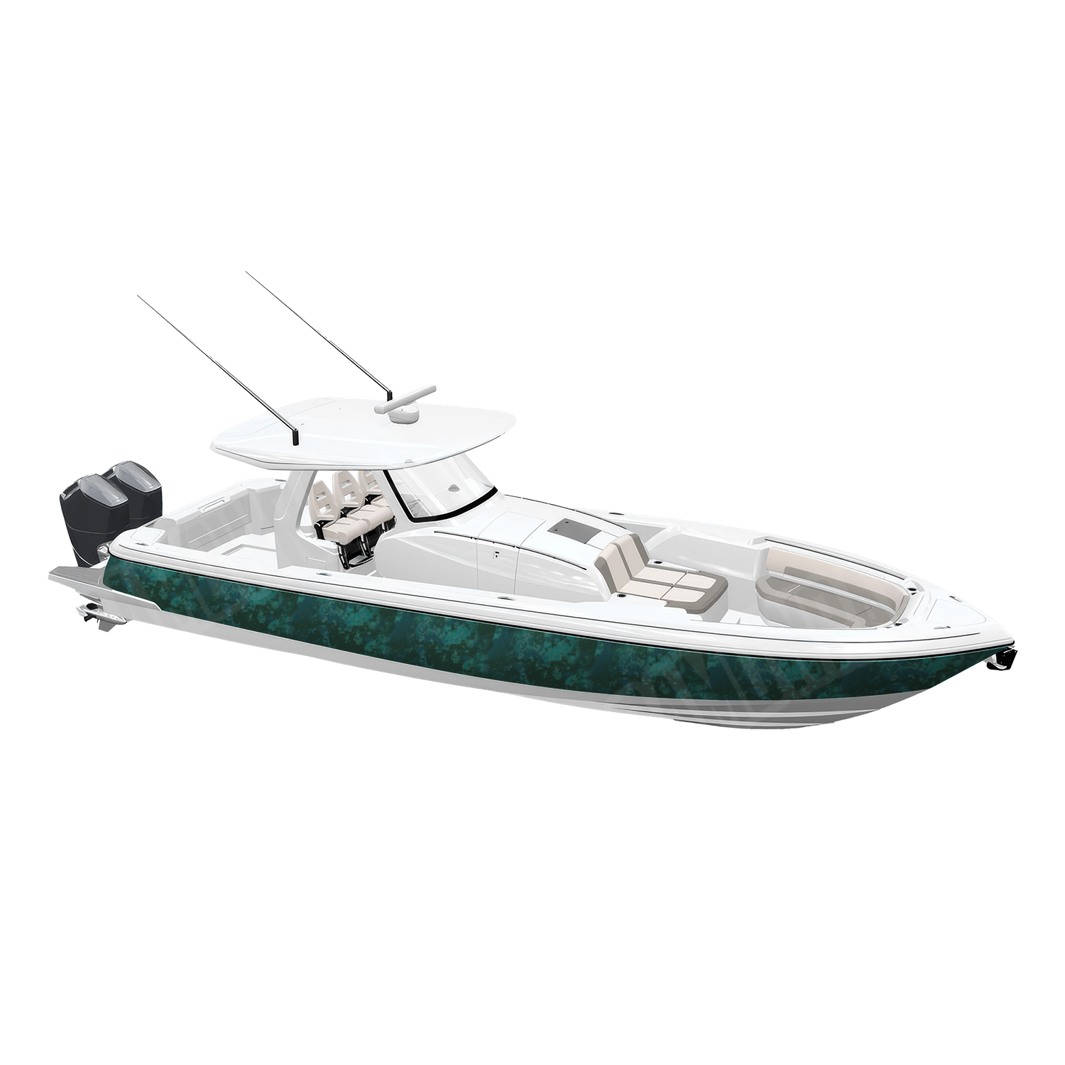 Substrate Shellback Camo Boat Vinyl Wrap