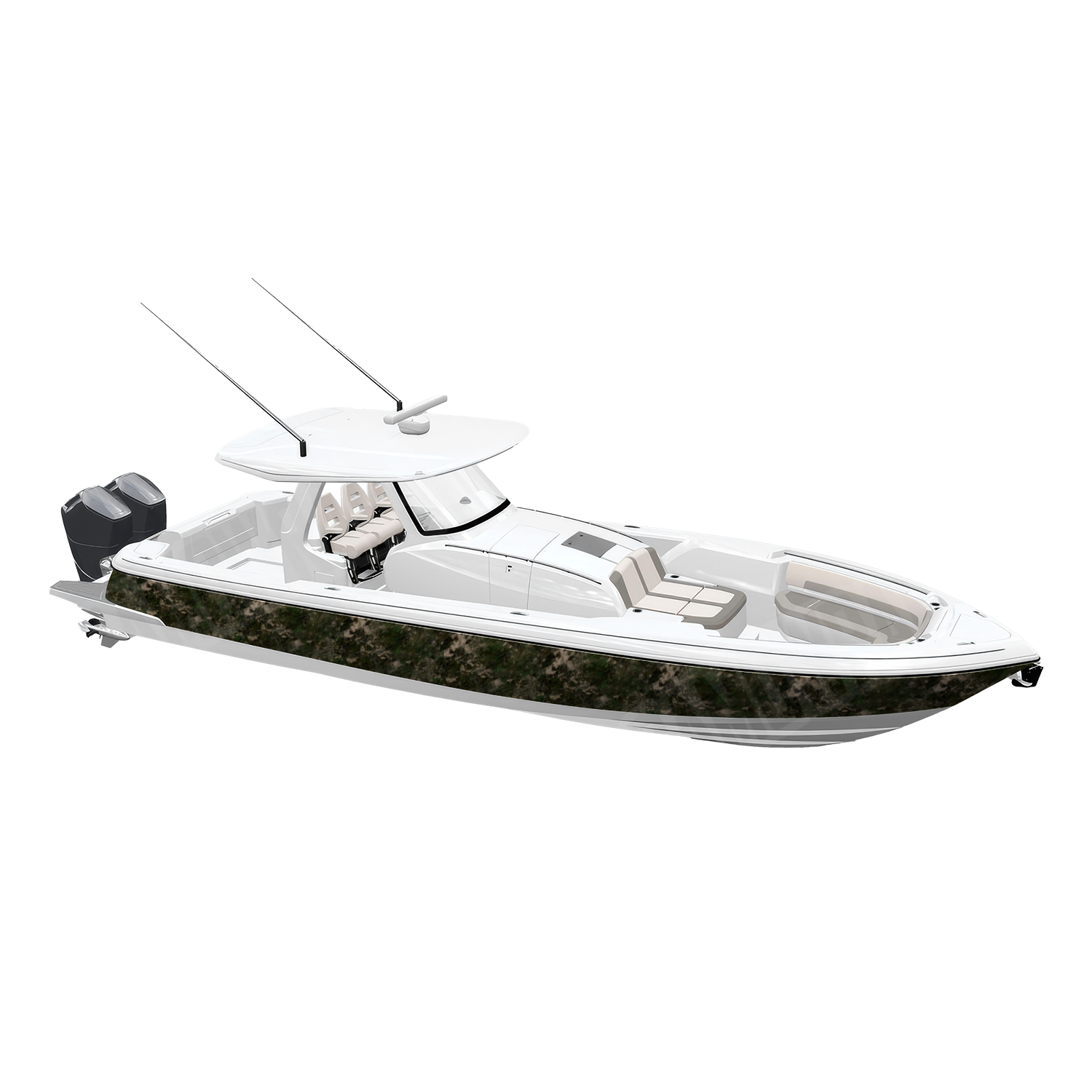 Substrate Shift Camo Boat Vinyl Wrap