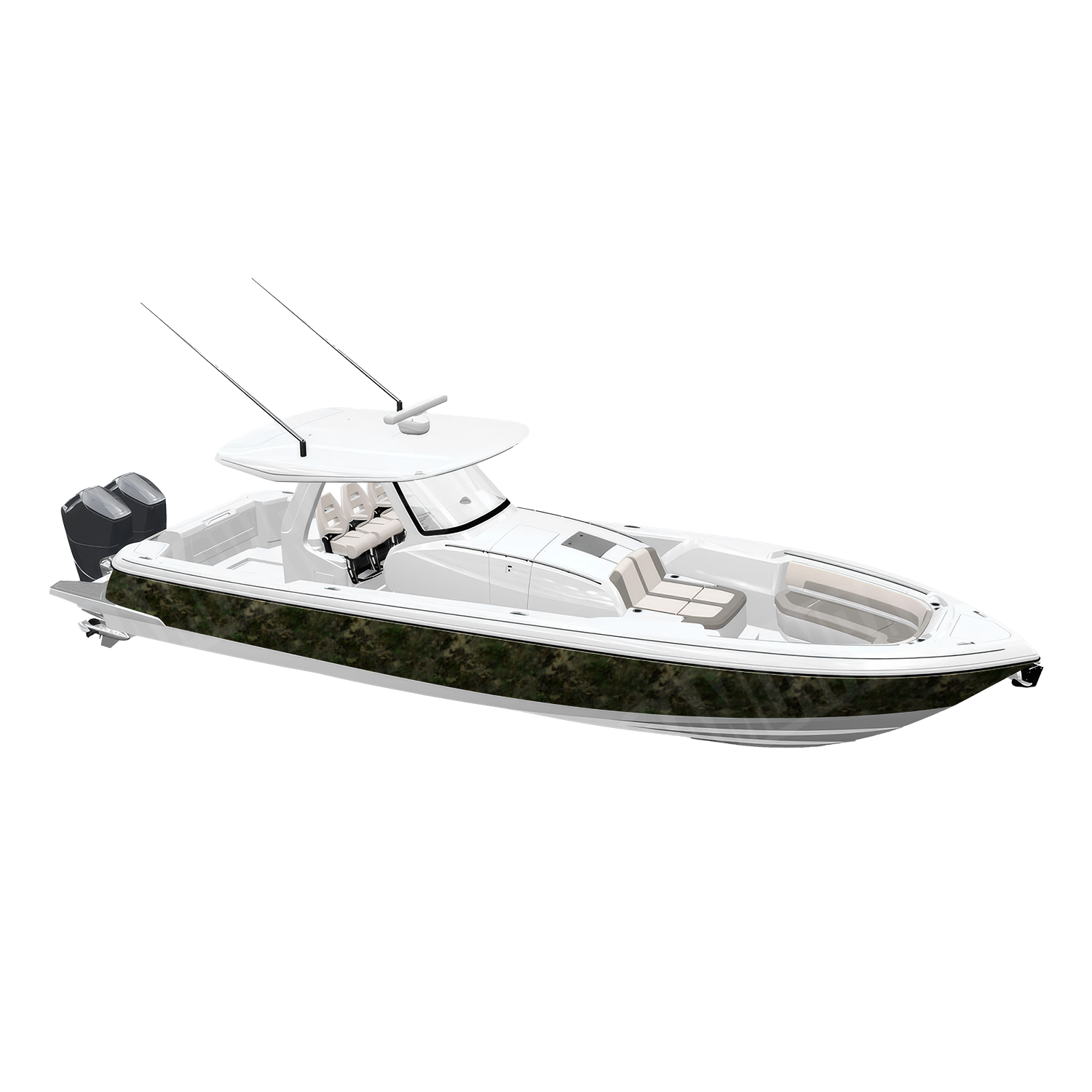 Substrate Shroud Camo Boat Vinyl Wrap