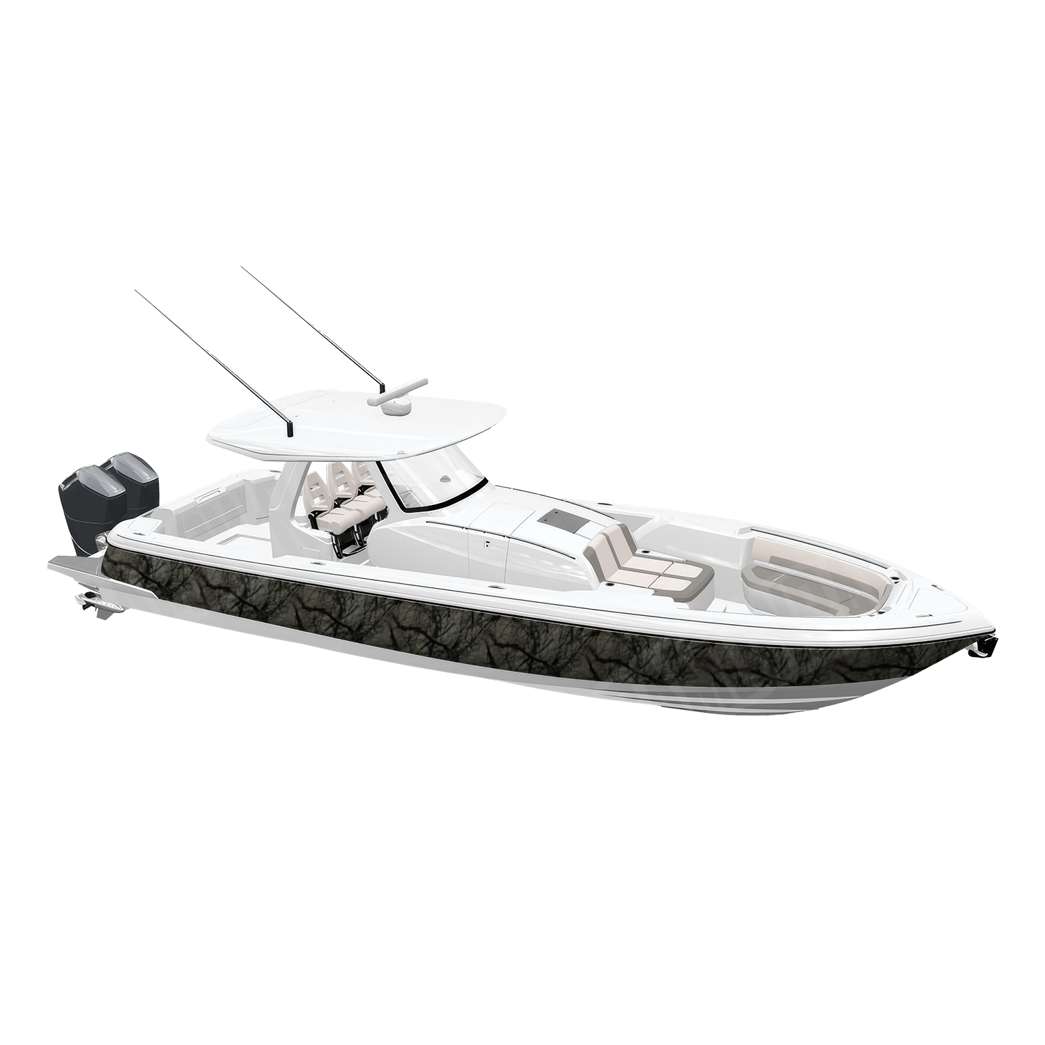 Substrate Skyline Stalker Camo Boat Vinyl Wrap