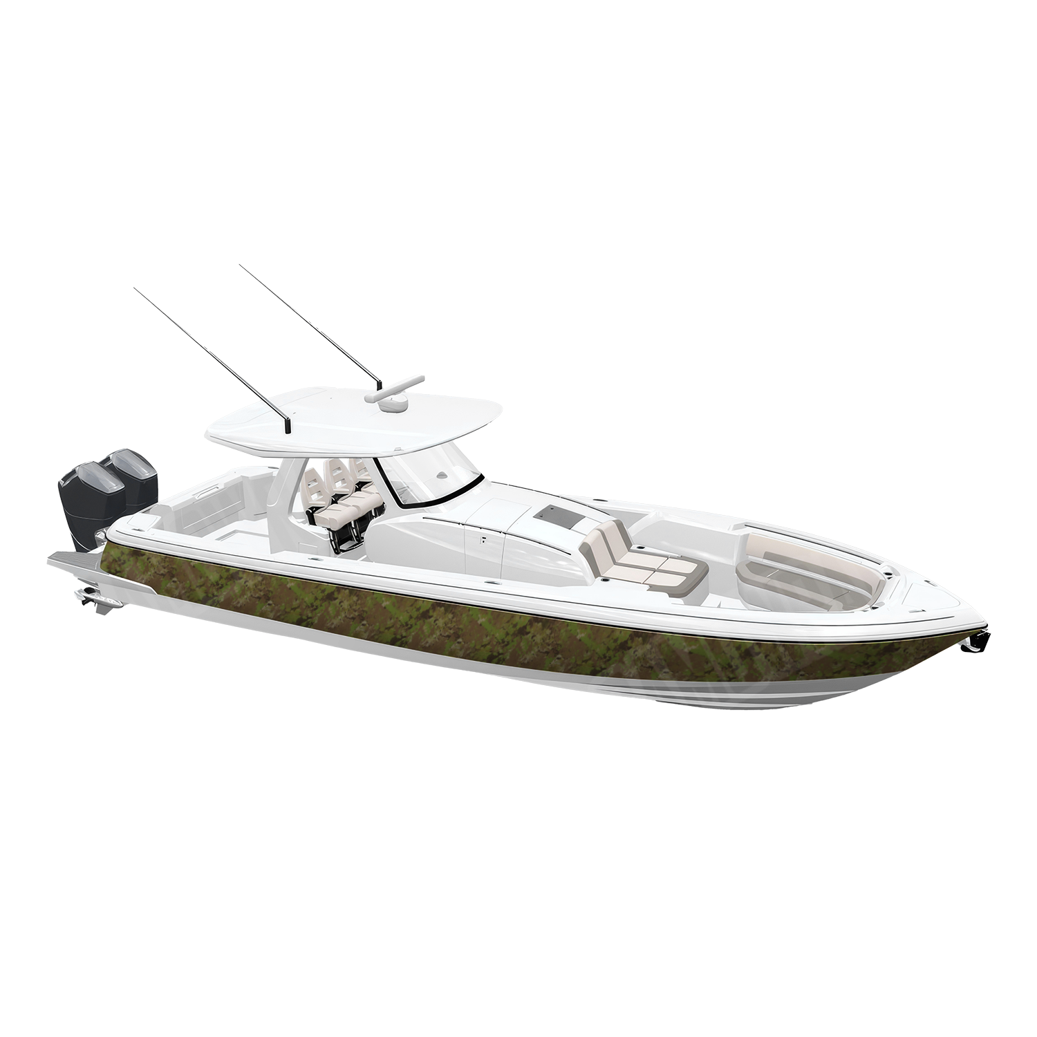 Substrate Springfield Camo Boat Vinyl Wrap