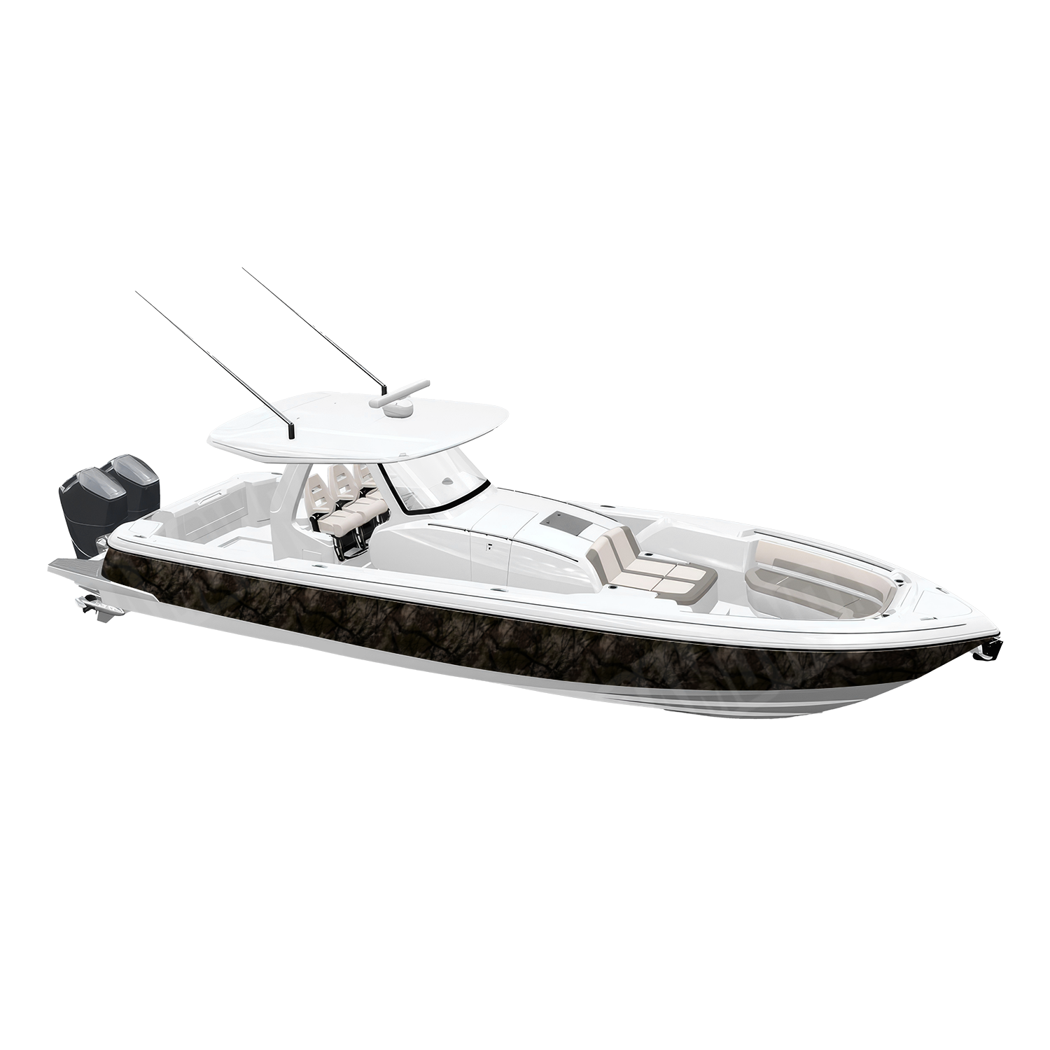 Substrate Stalker Camo Boat Vinyl Wrap