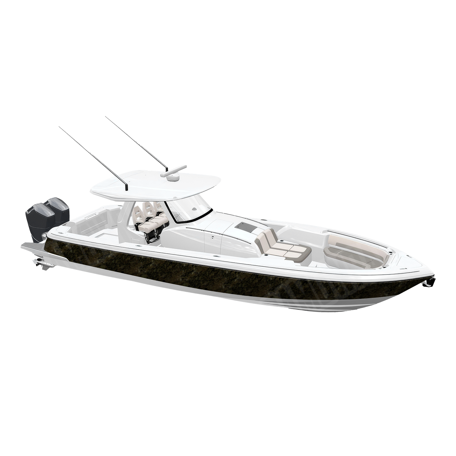 Substrate Surface Camo Boat Vinyl Wrap