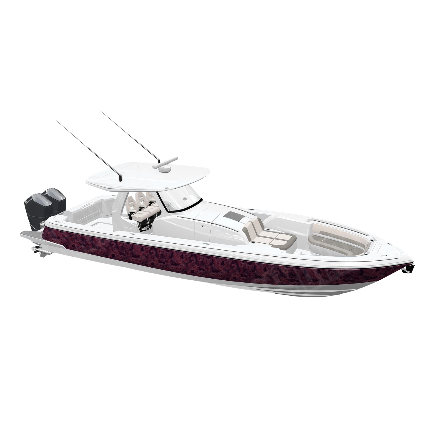 Toadaflage Berry Crush Camo Boat Vinyl Wrap