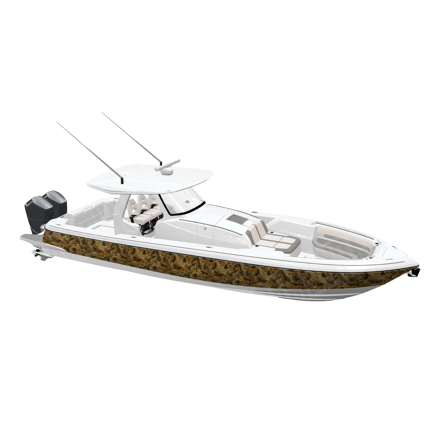 Toadaflage Ear Wax Camo Boat Vinyl Wrap