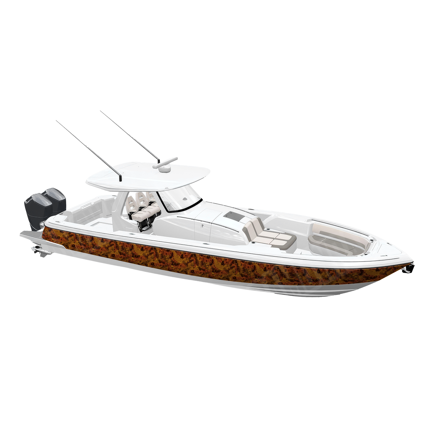 Toadaflage Goldfish Camo Boat Vinyl Wrap