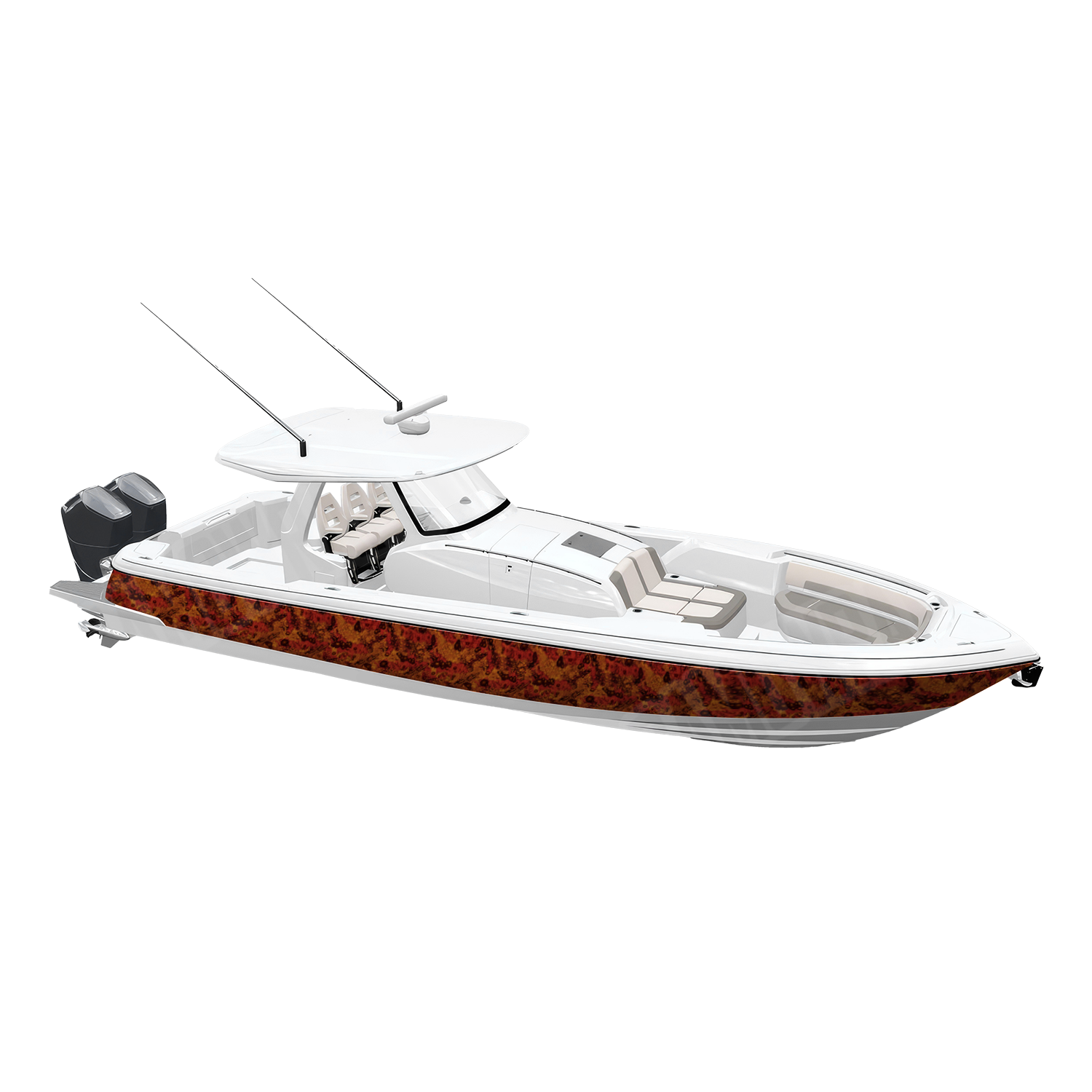 Toadaflage Phoenix Camo Boat Vinyl Wrap