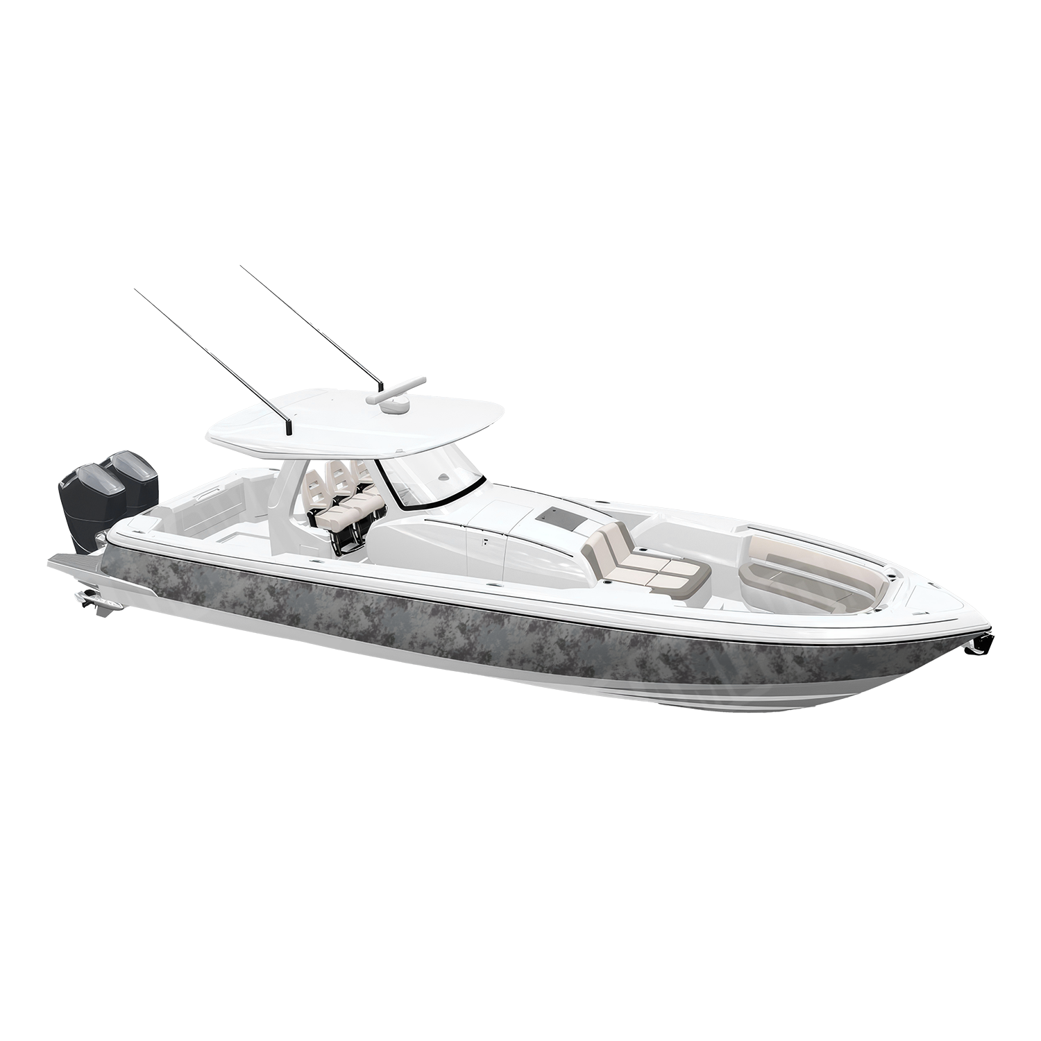 Veil Ops Polar Camo Boat Vinyl Wrap