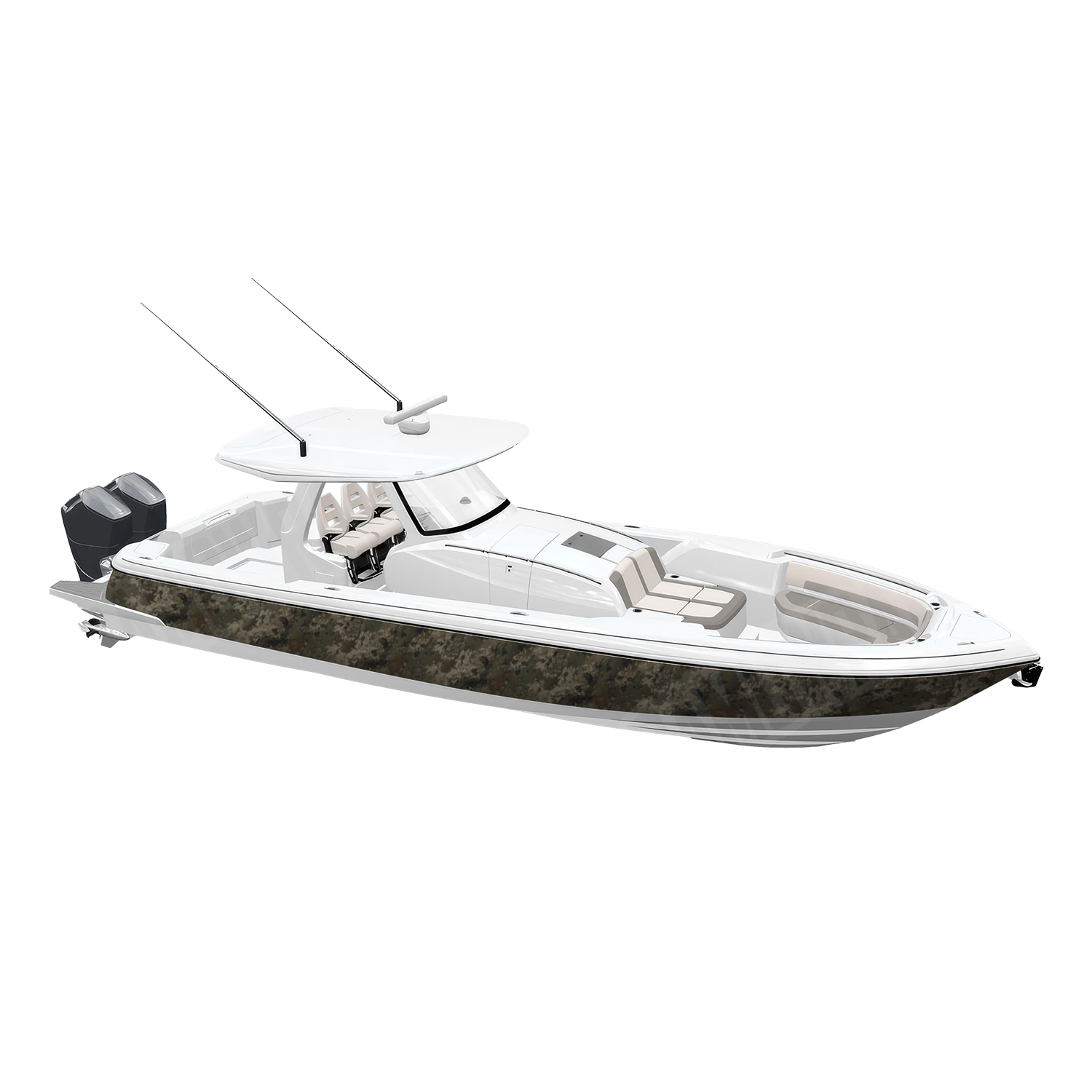 Veil Stalker Camo Boat Vinyl Wrap