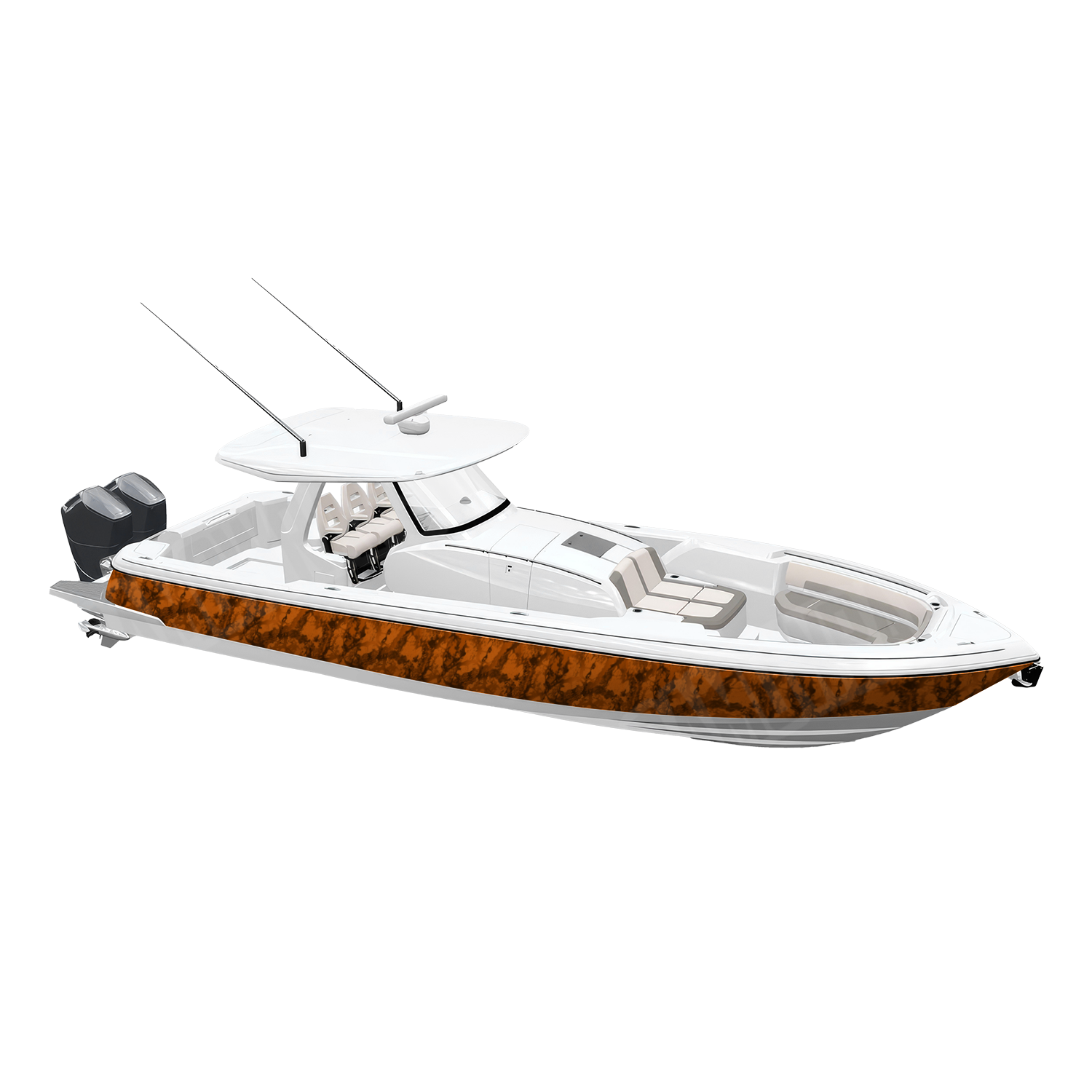 Veil Stoke Blaze Camo Boat Vinyl Wrap