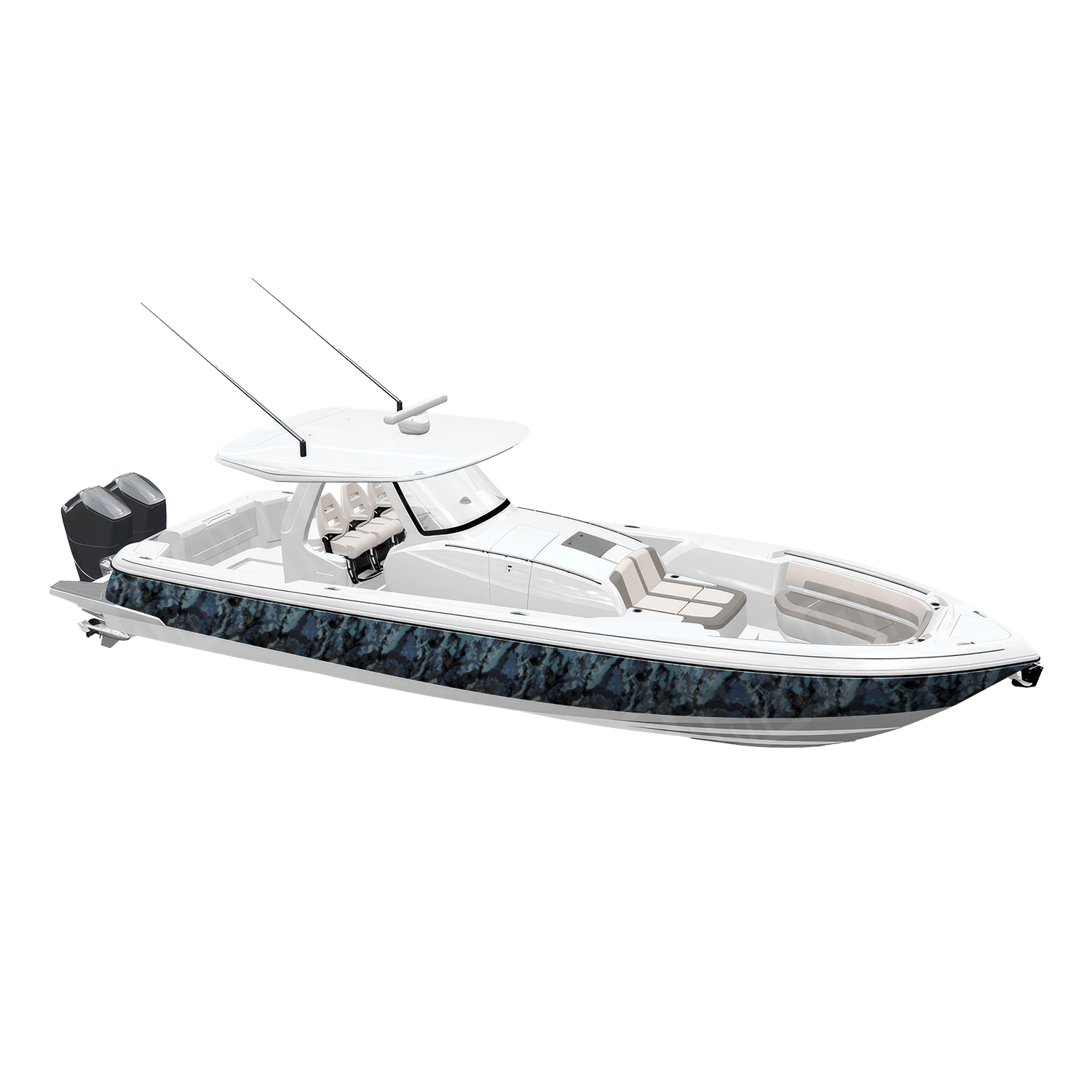 Veil Stoke Poseidon Camo Boat Vinyl Wrap
