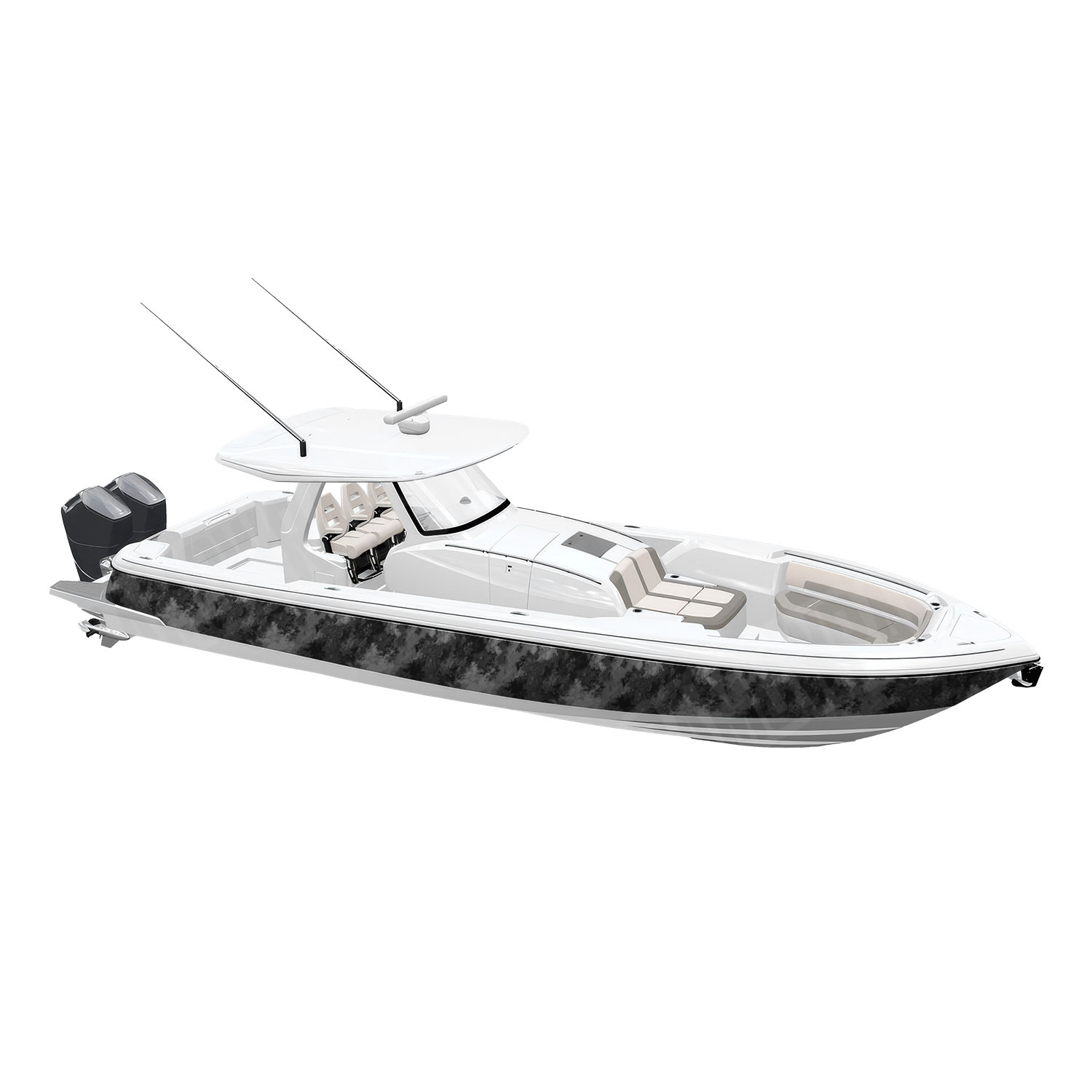 Veil Stryk Flat Camo Boat Vinyl Wrap