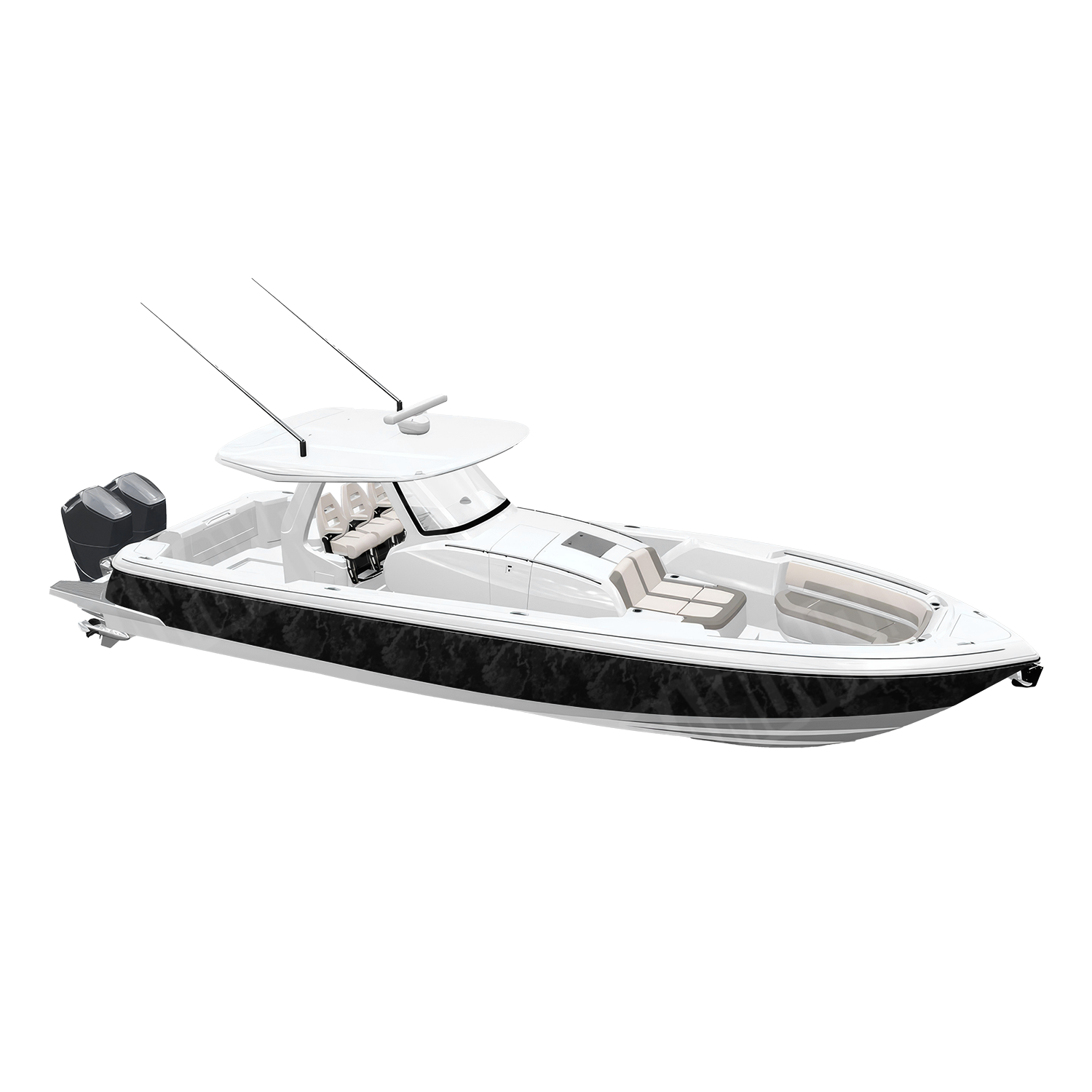 Veil Tac Black Camo Boat Vinyl Wrap