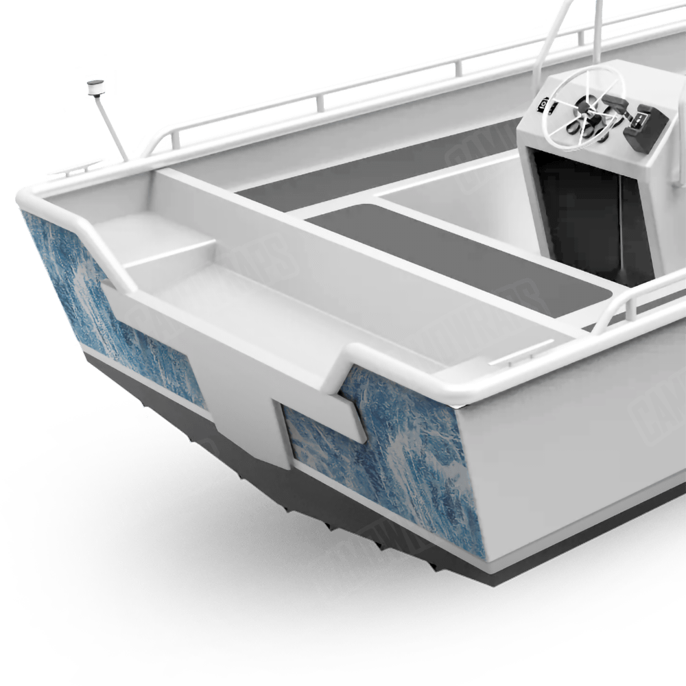Realtree Aspect Sky Fishing Boat Transom Camo Vinyl Wrap