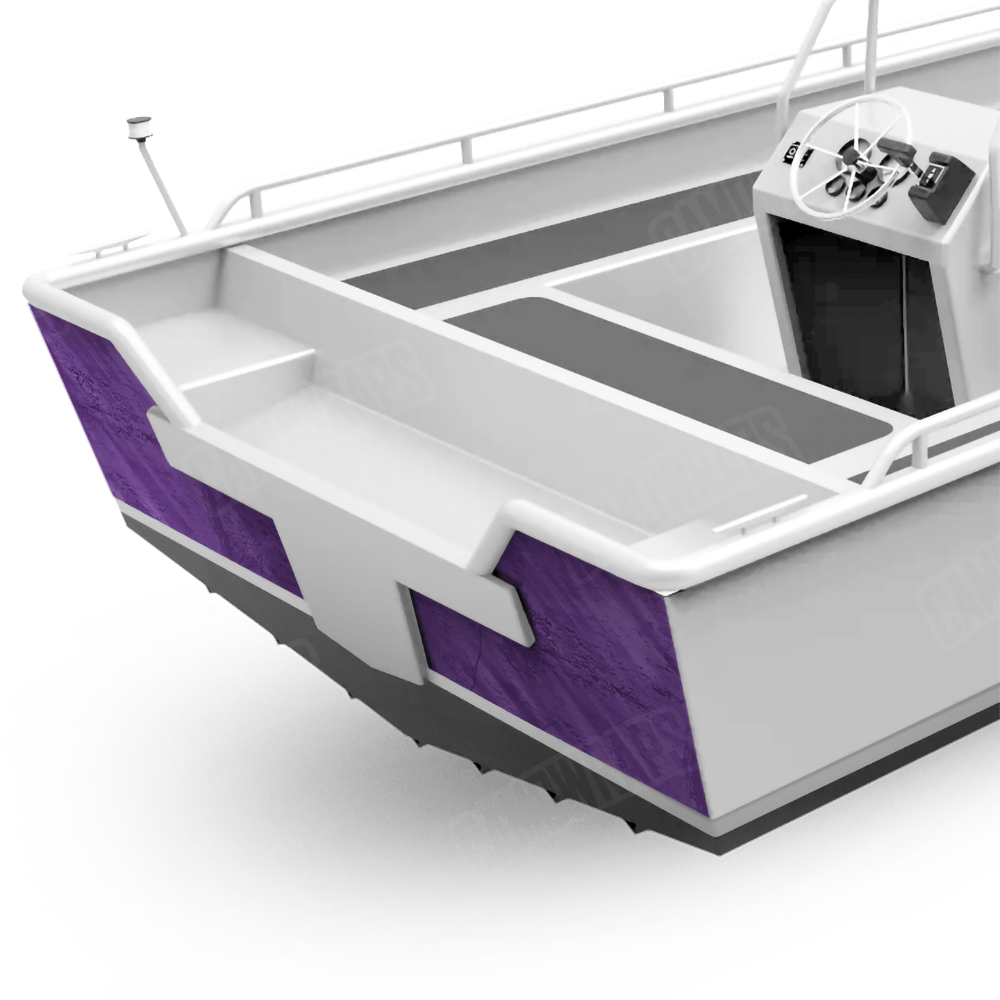 Realtree Fishing Purple Fishing Boat Transom Camo Vinyl Wrap