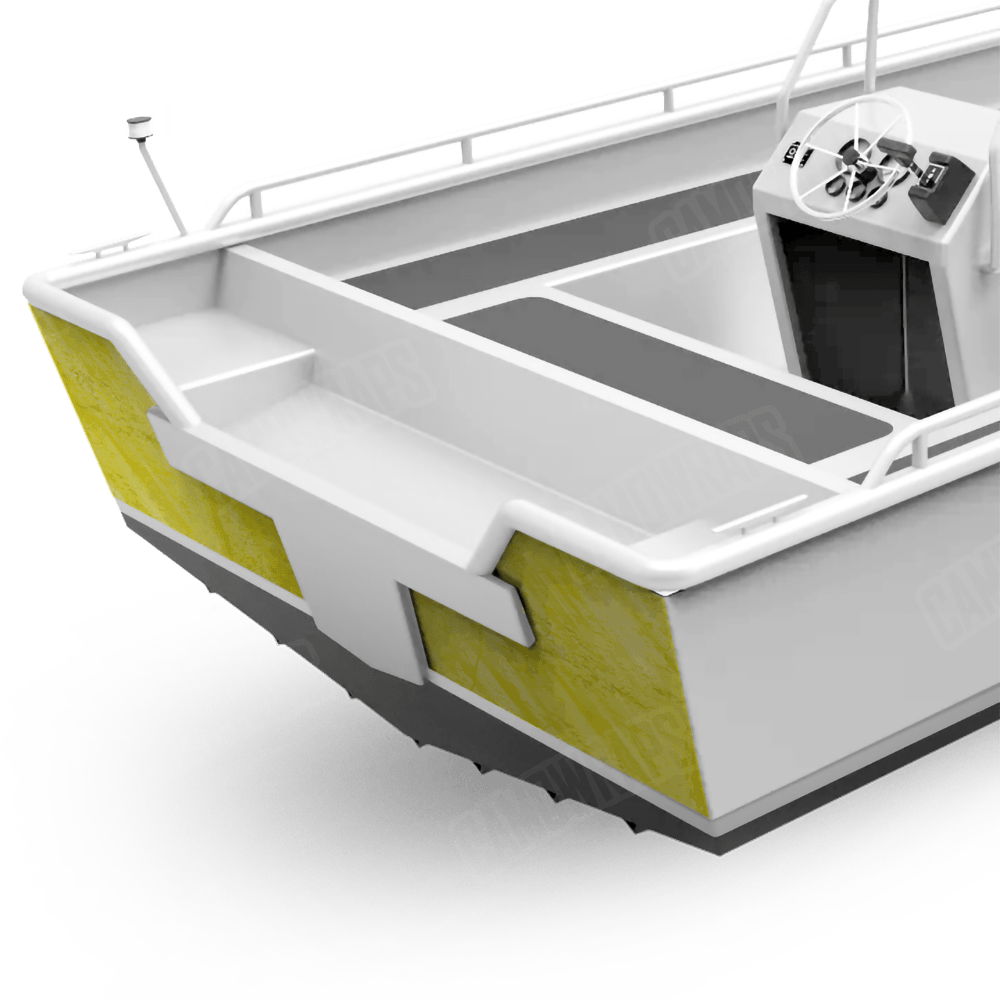 Realtree Fishing Yellow Fishing Boat Transom Camo Vinyl Wrap