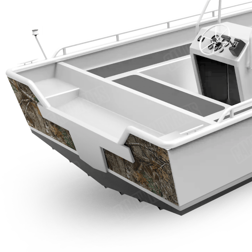 Realtree Edge Fishing Boat Transom Camo Vinyl Wrap