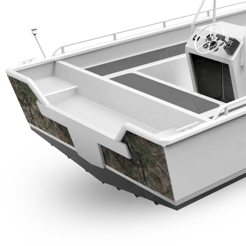 Realtree XTRA Original Green Fishing Boat Transom Camo Vinyl Wrap