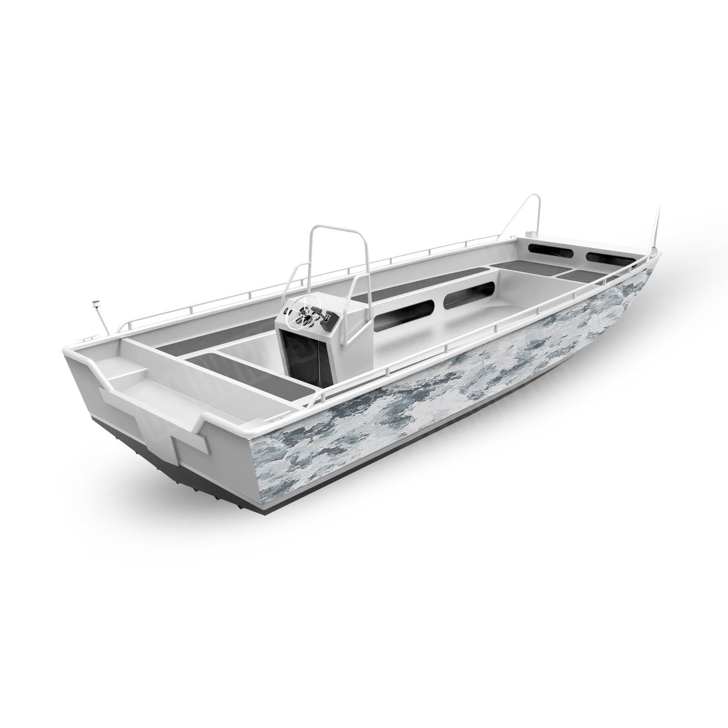 A-TACS AT-X Boat Camo Vinyl Wrap no transom