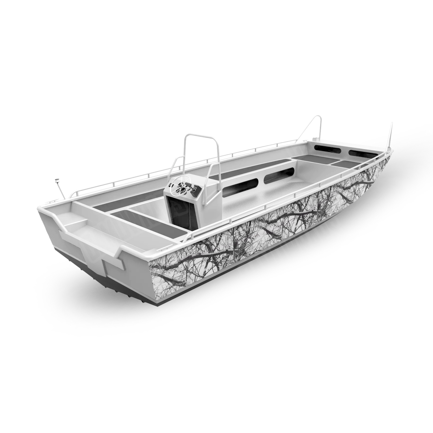Substrate Snow Stalker Boat Vinyl Wrap