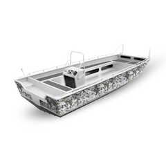 X1 RELV Timber Wolf Boat Camo Vinyl Wrap