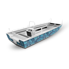 Veil Stoke Aqua Boat Camo Vinyl Wrap