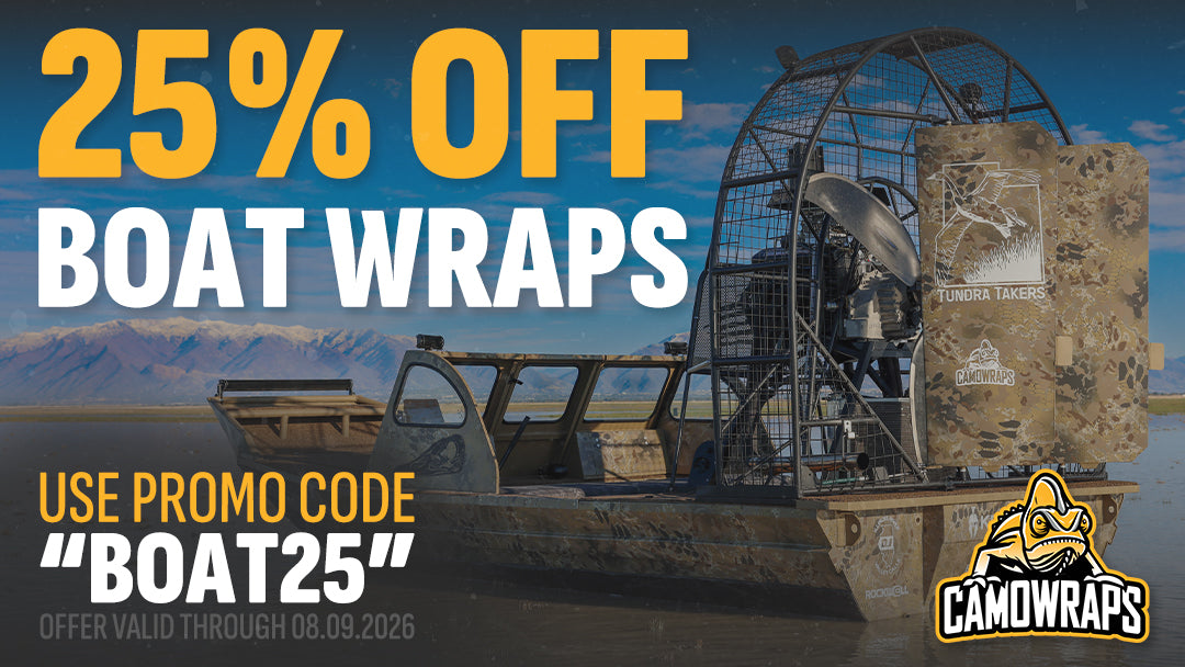 Boat Camo Wrap Sale