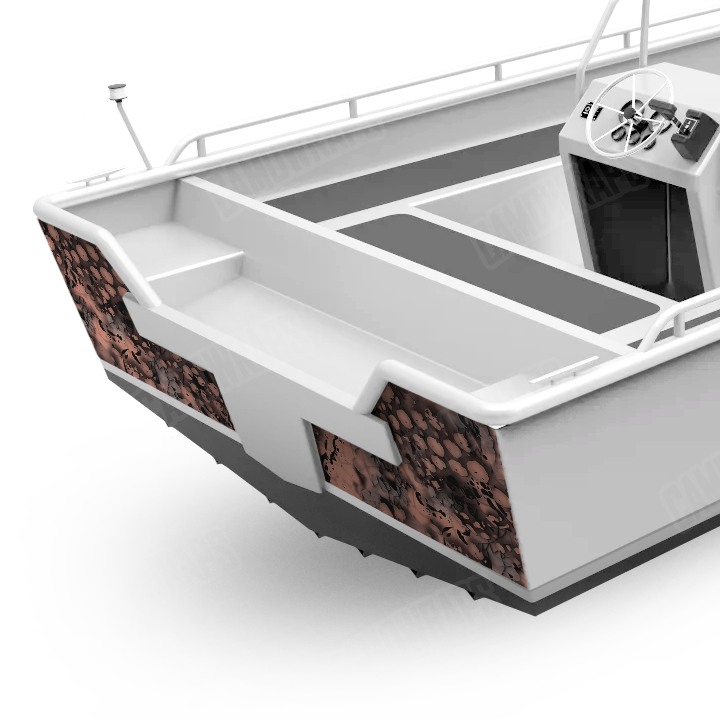 Pulse Coral Boat Transom Camo Vinyl Wrap