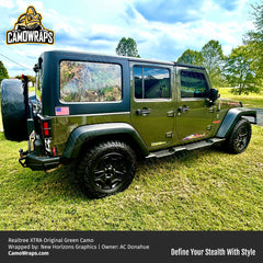 Realtree XTRA Original Green Camo Vinyl Wrap