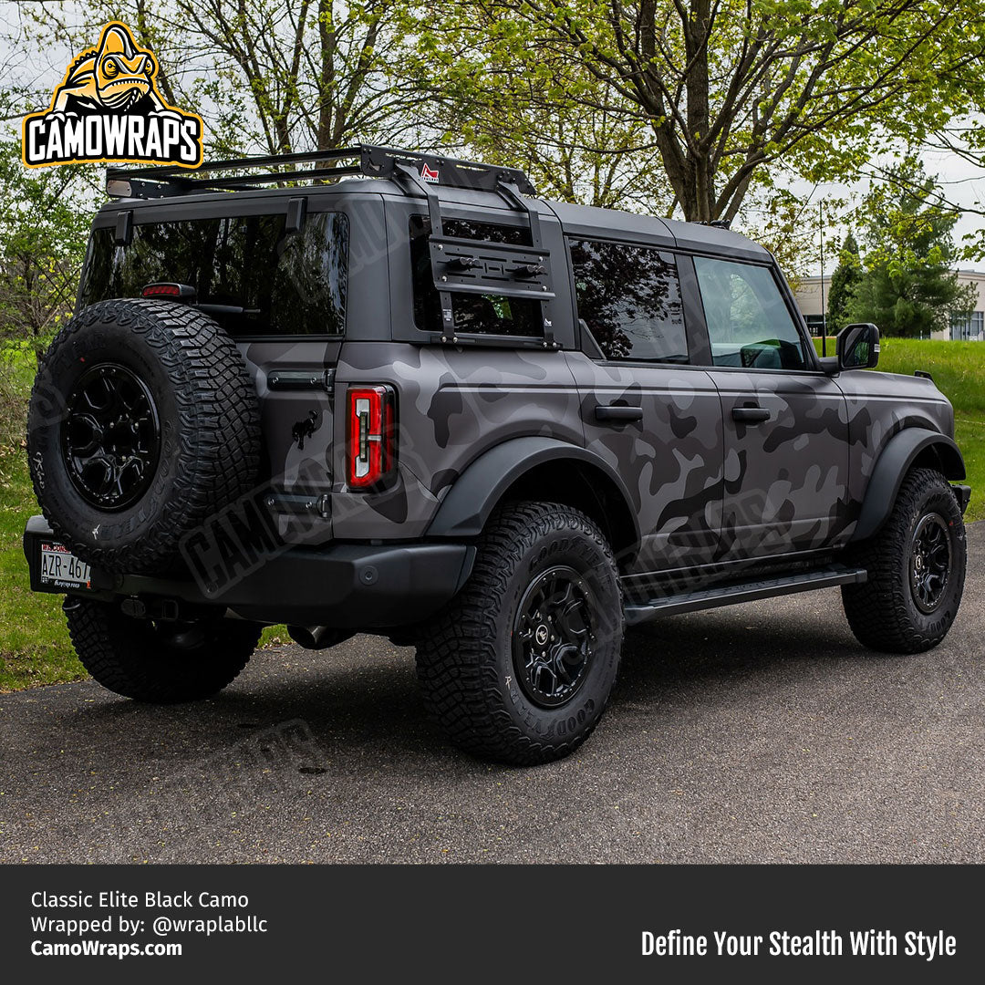 black camo bronco wrap