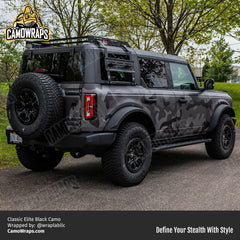 black camo bronco wrap