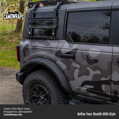 black camo bronco wrap