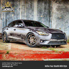 black camo infiniti wrap