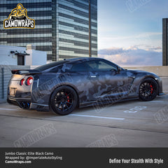 black camo nissan wrap