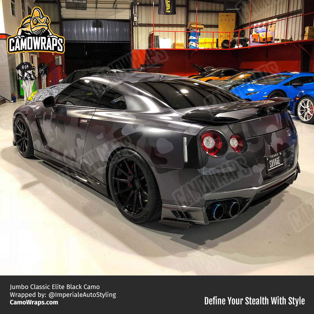 black camo nissan wrap