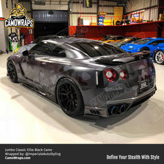 black camo nissan wrap