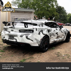 white camo camaro wrap