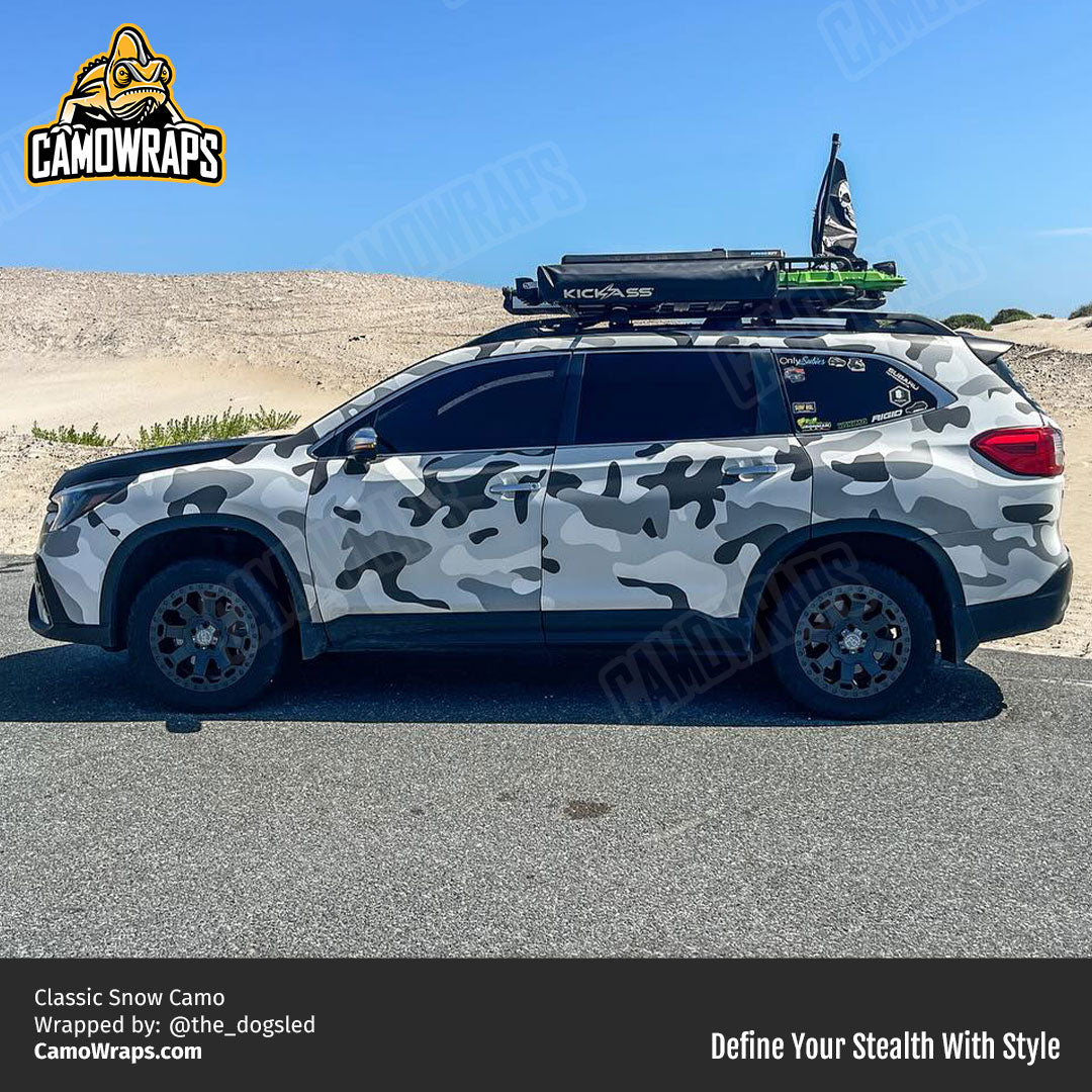 snow camo suv wrap