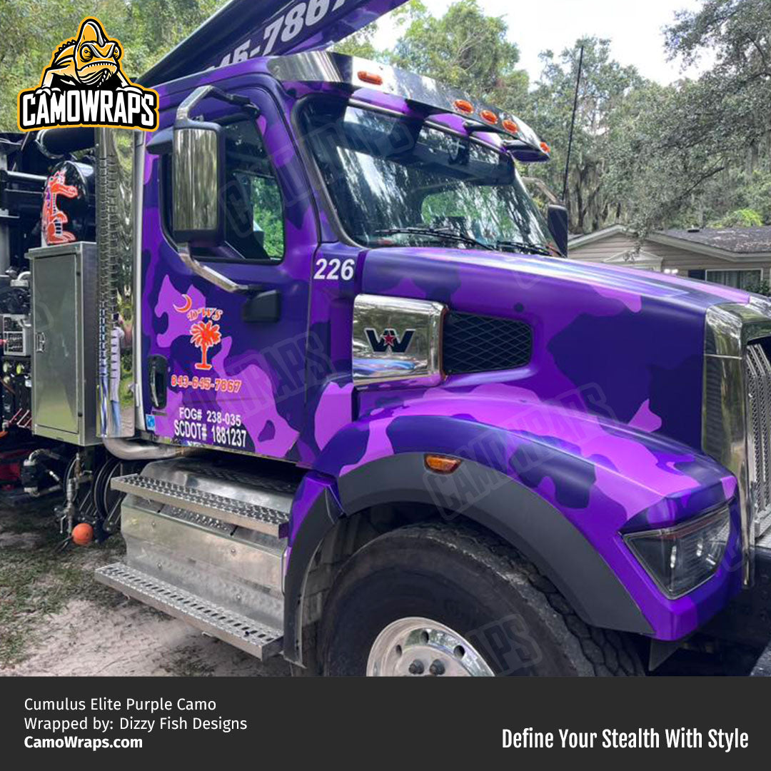 Giant Cumulus Elite Purple Camo Vinyl Wrap