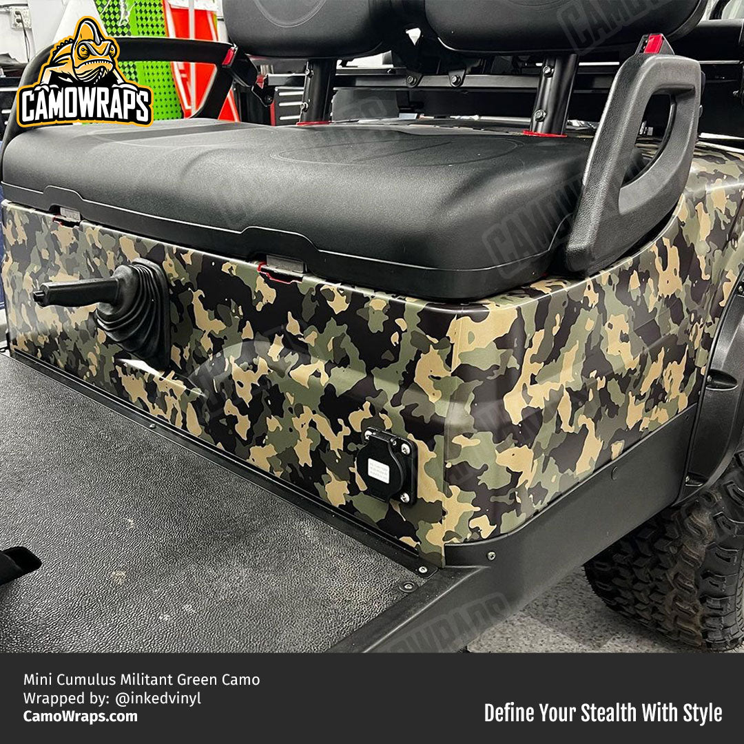 camo golf cart wrap