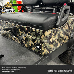 camo golf cart wrap