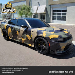 militant yellow camo charger wrap