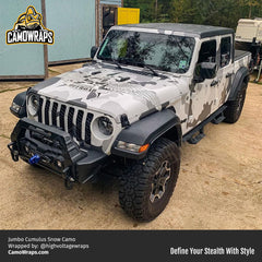 snow camo jeep wrap