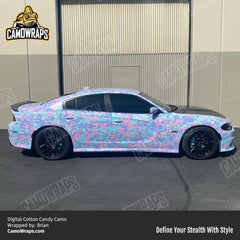 digital cotton candy camo charger wrap