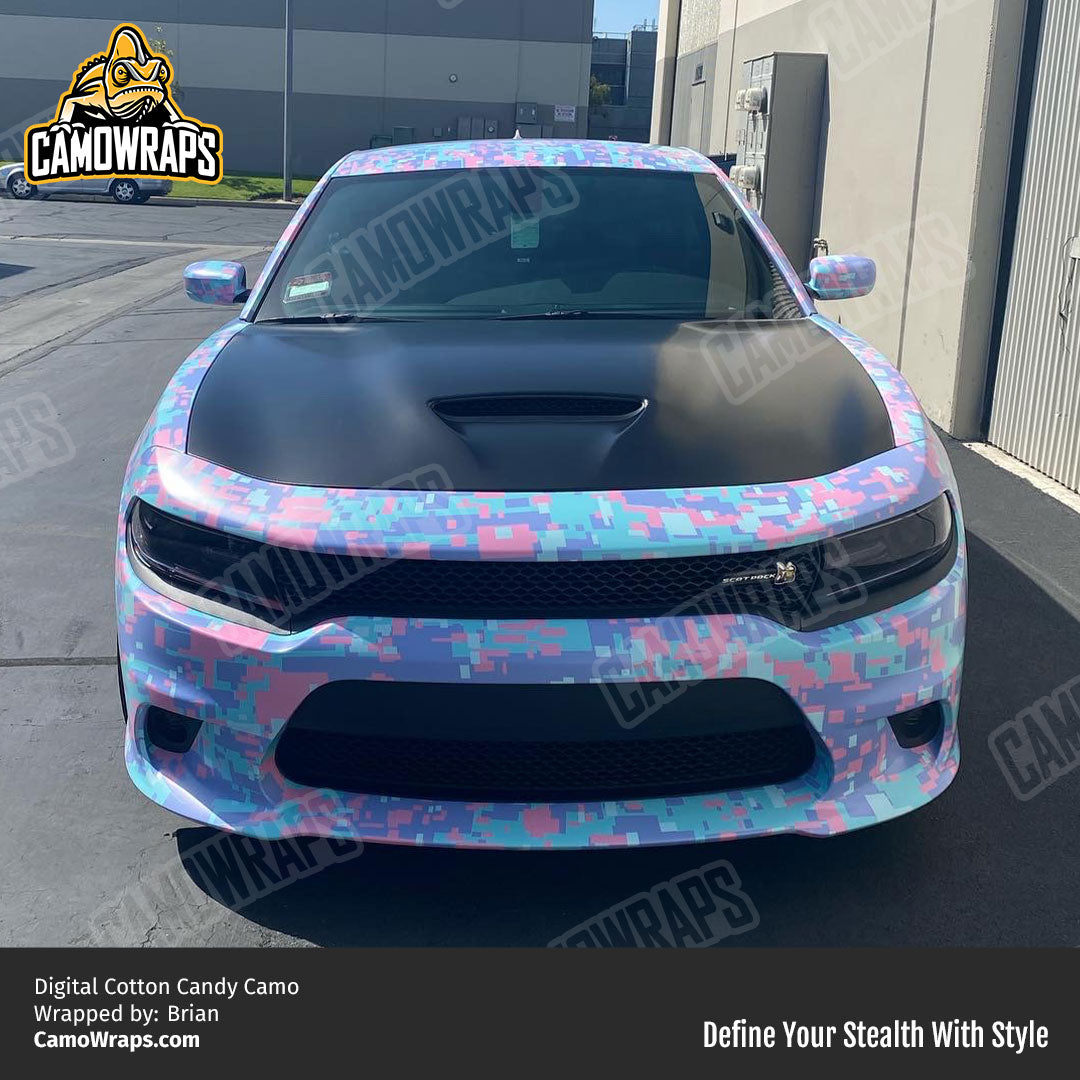 digital cotton candy camo charger wrap