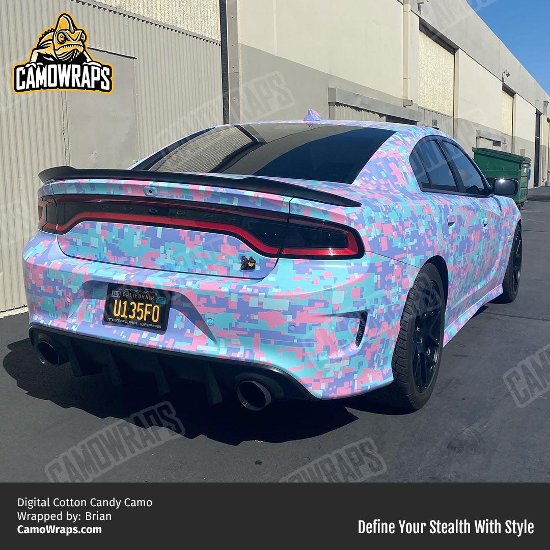 digital cotton candy camo charger wrap